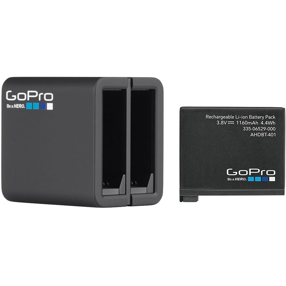 Carregador Duplo + Bateria GoPro Hero 5, 6 e 7 Black