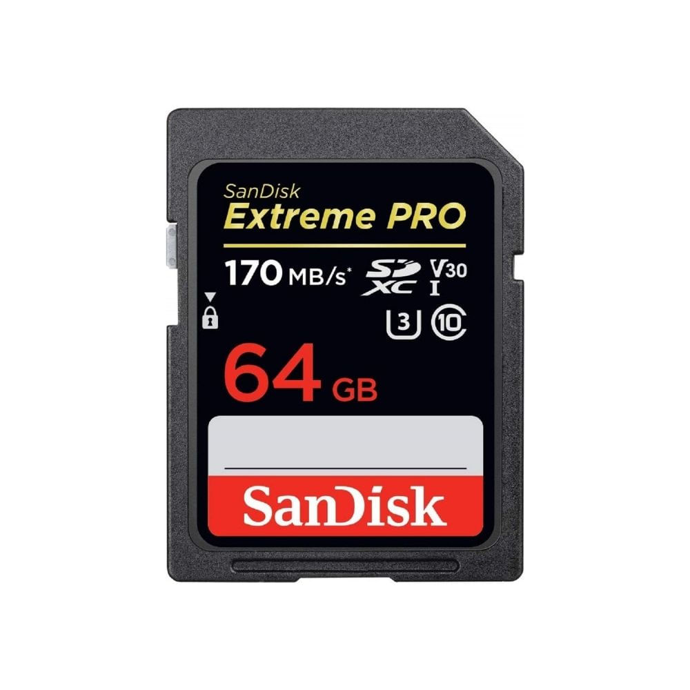 Cartão de Memória SanDisk Extreme Pro 64GB - 170MB/s